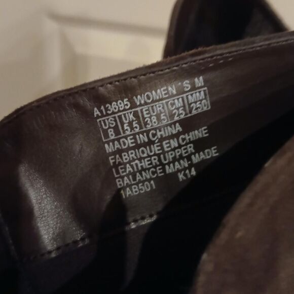 Rockport brown suede knee-high boots with stretchy calf wedge heel size 8 - Picture 7 of 8